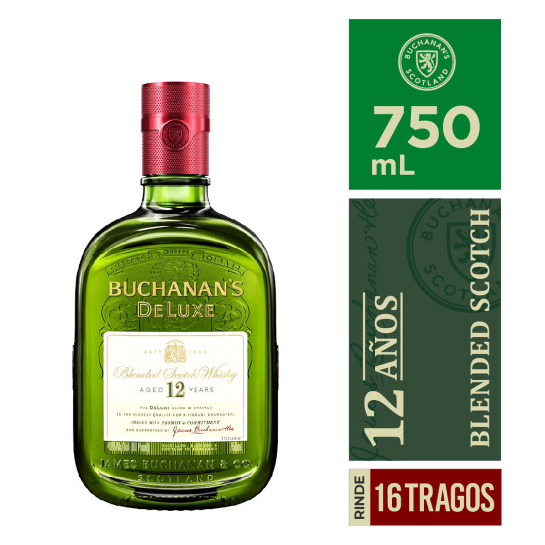 2 Botellas Whisky Buchanans 12 Años