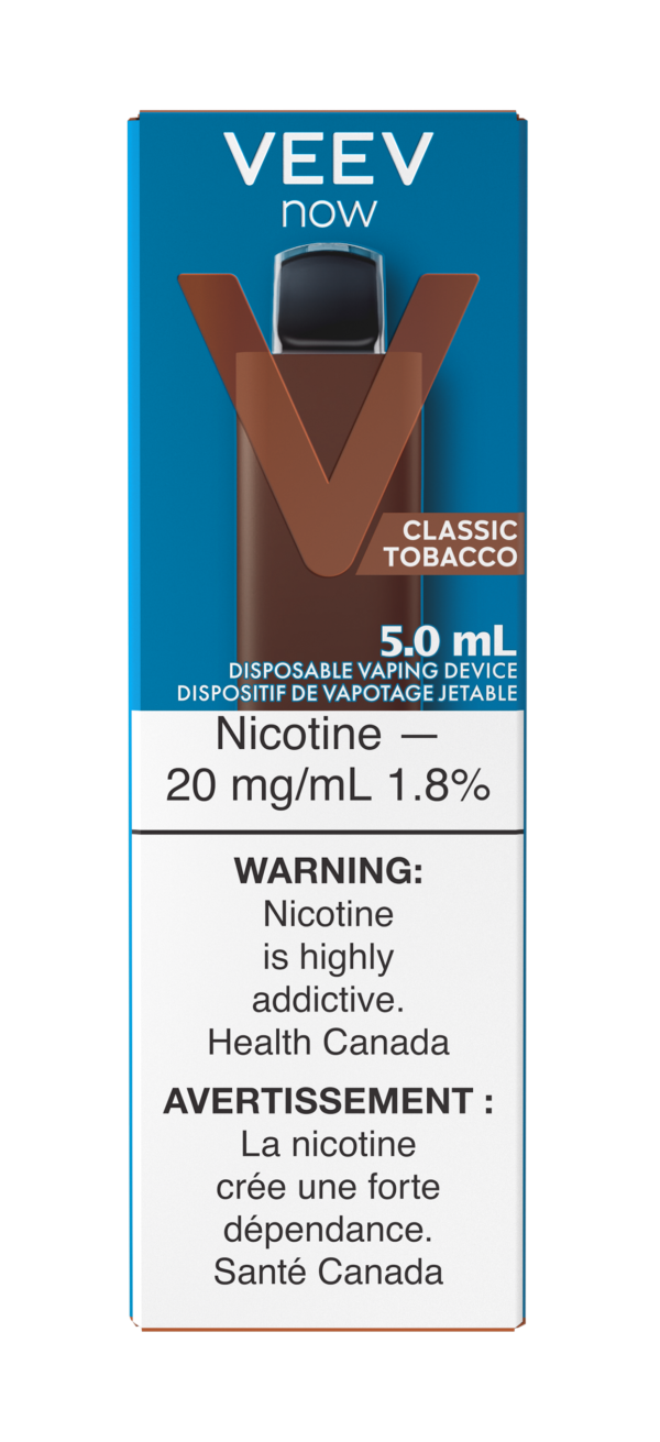 veev now 5ml disposable vape VEEV Now Classic Tobacco 20MG 1800 Puffs main image 1