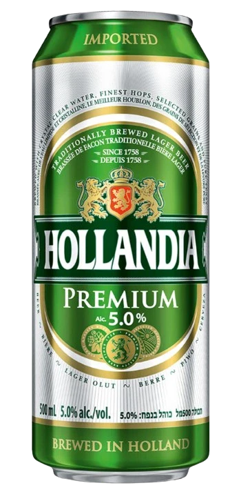 Cerveza Hollandia Regular Lata 0.5L