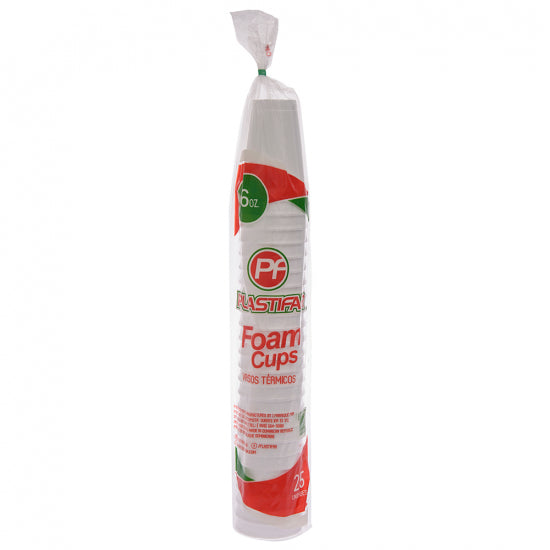 Paquete 25 Vaso Foam 160z