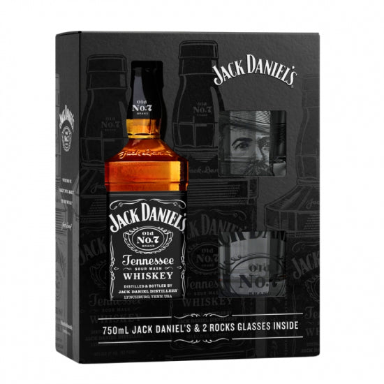 Estuche Jack Daniels + Vasos