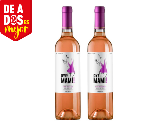 2 Vino Rosado Oye Mami Pink Moscato 0.7L