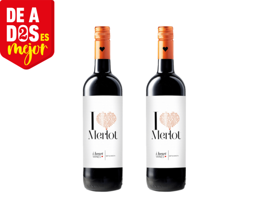 2 Vino Tinto I Heart Merlot 0.7L