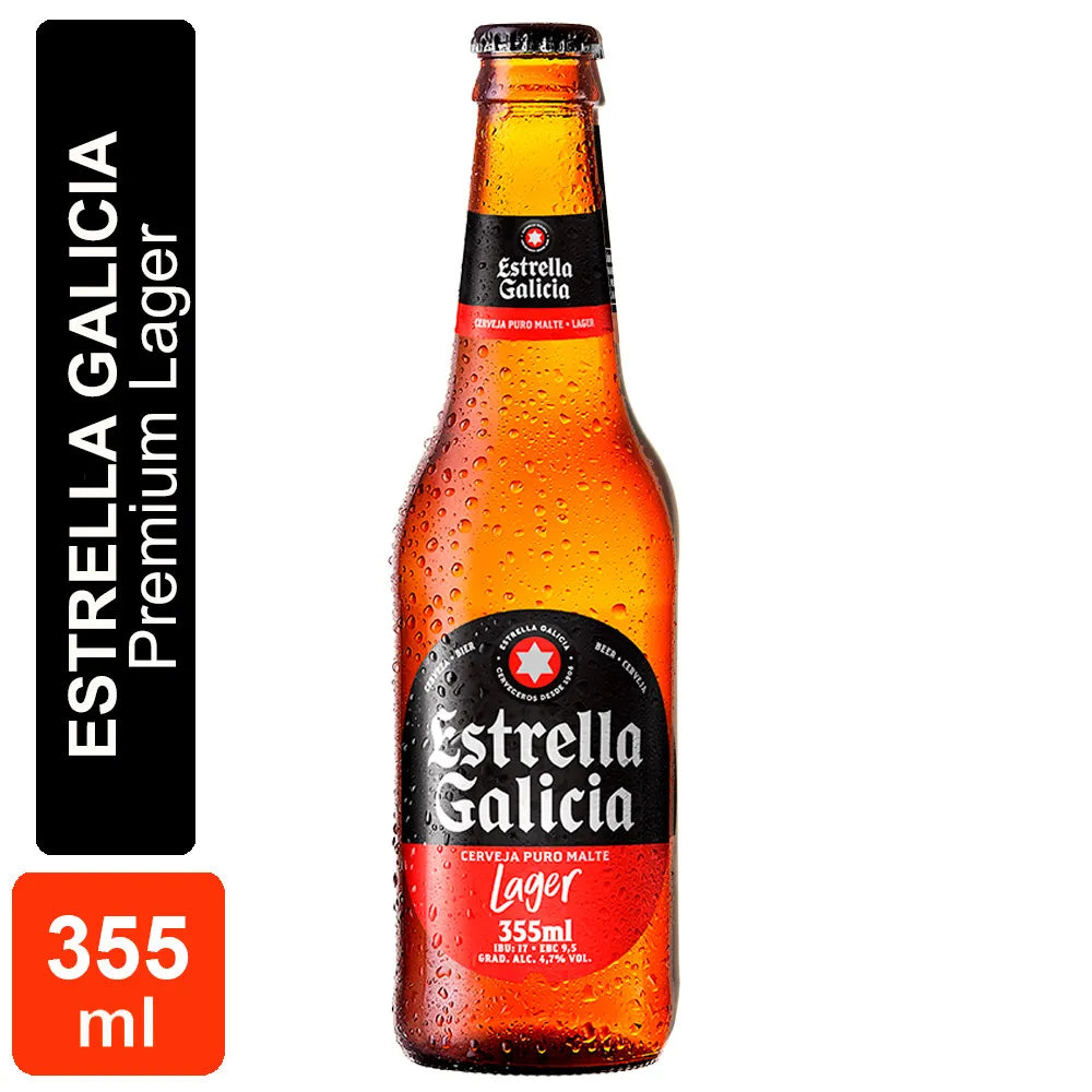Cerveza Estrella Galicia Premium 0.3L