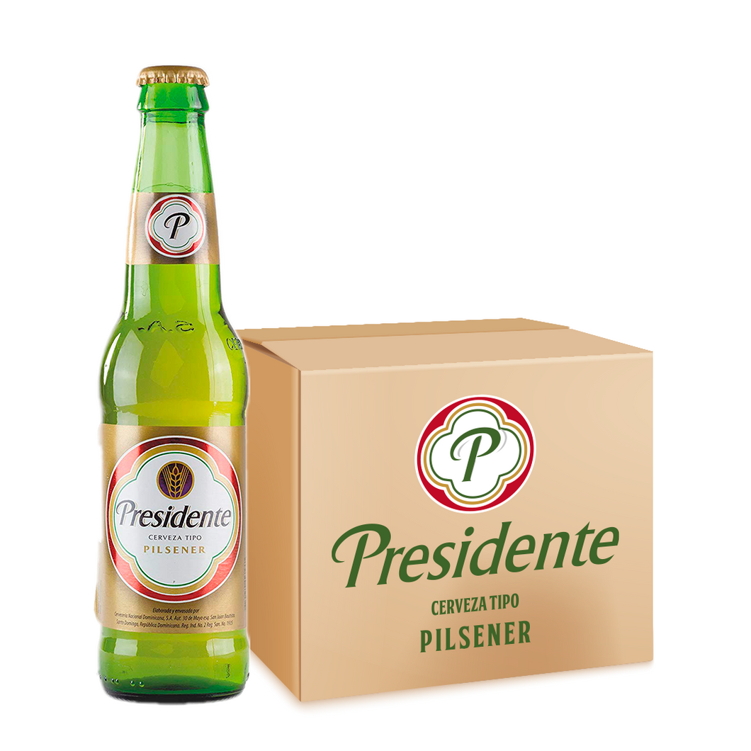 2 Cajas Cerveza Presidente Pequeña 0.3L