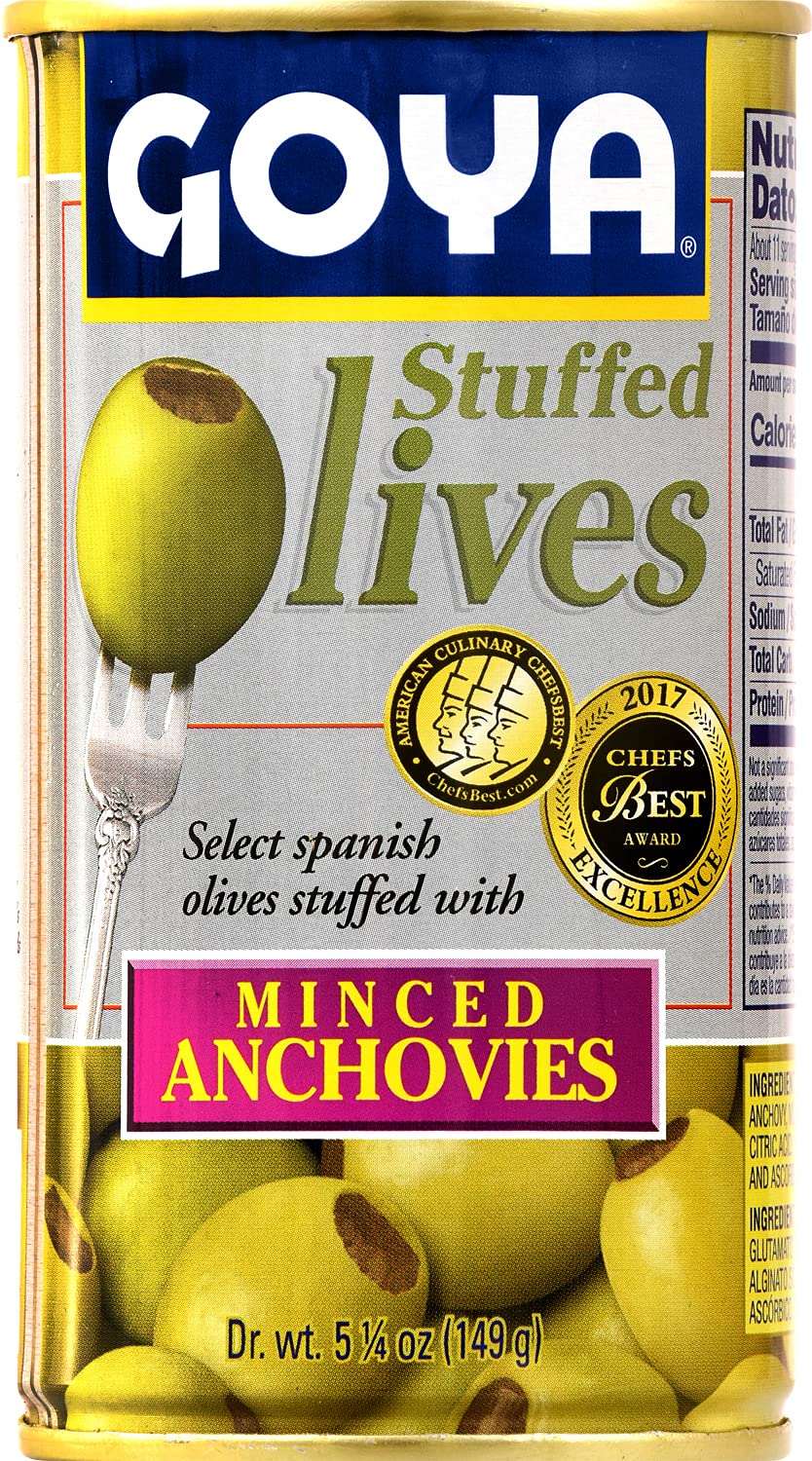 Aceitunas Goya con Anchoas 5.25oz