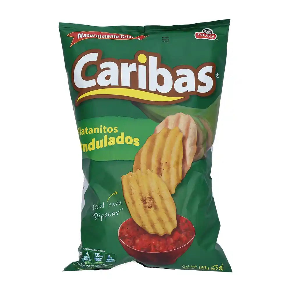 Tostado Caribas Platano Ondulado 180g