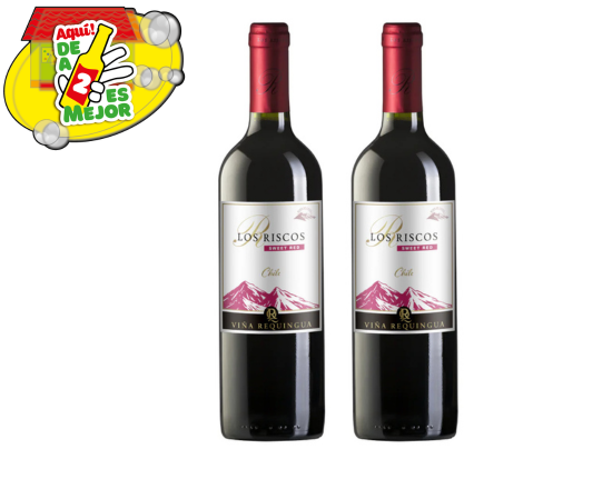 2 Vino Tinto Los Riscos Sweet Red 0.7L