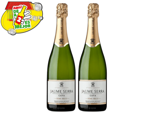 2 Cava Jaume Serra Semi Seco 0.7L