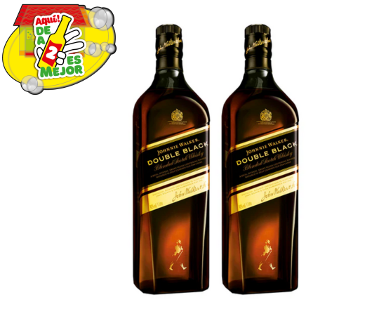2 Whisky JW Double Black 0.7L