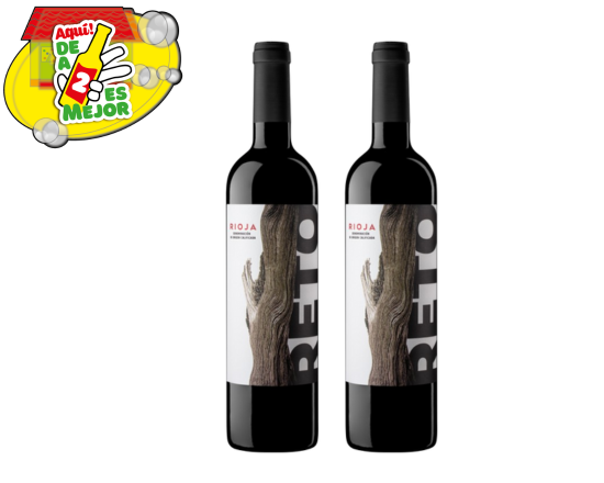 2 Vino Tinto Reto Joven 0.7L