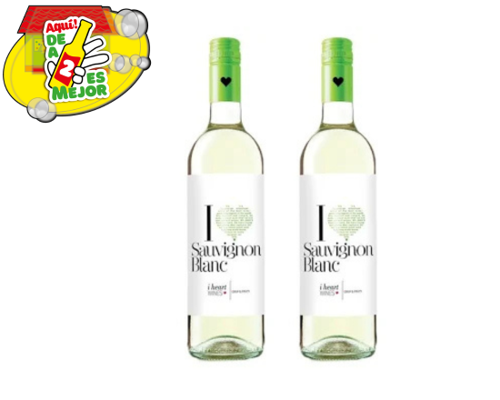 2 Vino Blanco I Heart Sauvignon Blanc 0.7L