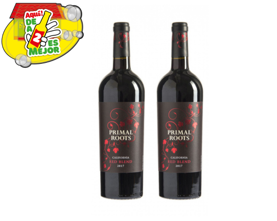 2 Vino Tinto Primal Roots Red Blend 0.7L