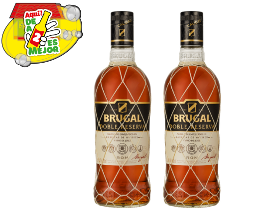 2 Ron Brugal Doble Reserva 0.7L