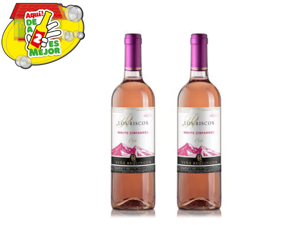 2 Vino Los Riscos White Zinfandel 0.7L