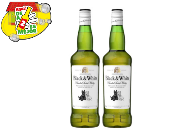 2 Whisky Black & White 0.7L