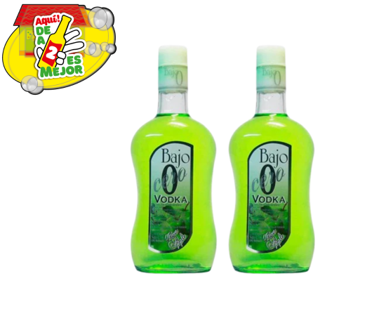 2 Bajo Cero Manzana Verde 0.7L