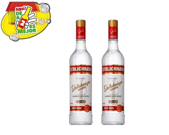 2 Stolichnaya 750 mL