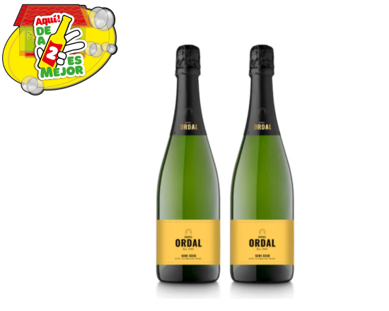 2 Espumante Castell Ordal Brut 0.7L
