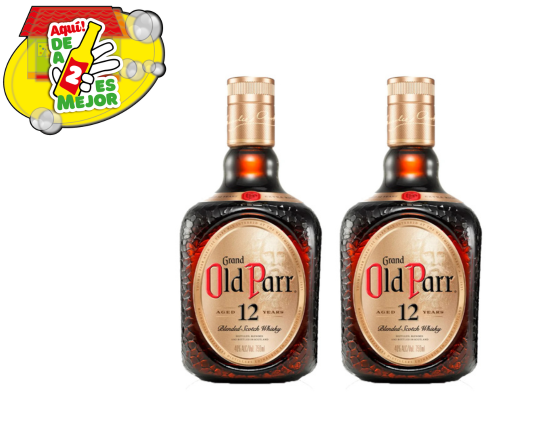 2 Whisky Old Parr 0.7L