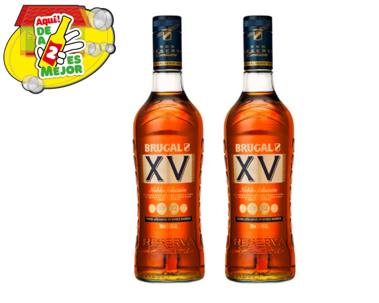 2 Ron Brugal XV 0.7L