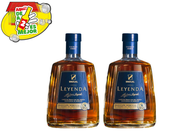 2 Ron Brugal Leyenda 0.7L