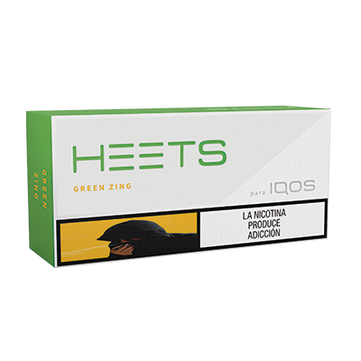 Cigarrillos Heets Green Zing