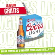 Cargar imagen en el visor de la galería, Cerveza Coors Light Botella (12oz) 0.3L + Llavero Gratis
